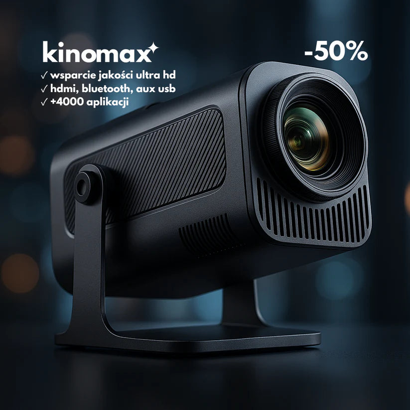KINOMAX 5K™ – Smart Projektor z Wi-Fi i Androidem